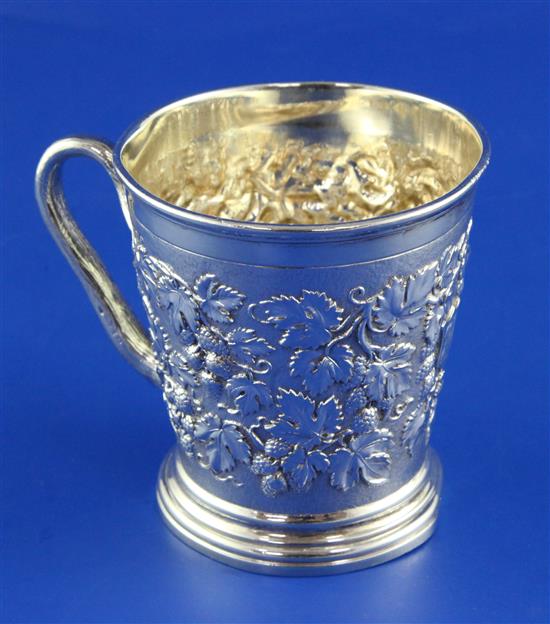 A Victorian silver christening mug by Roskell, Roskell & Hunt, 6.5 oz.